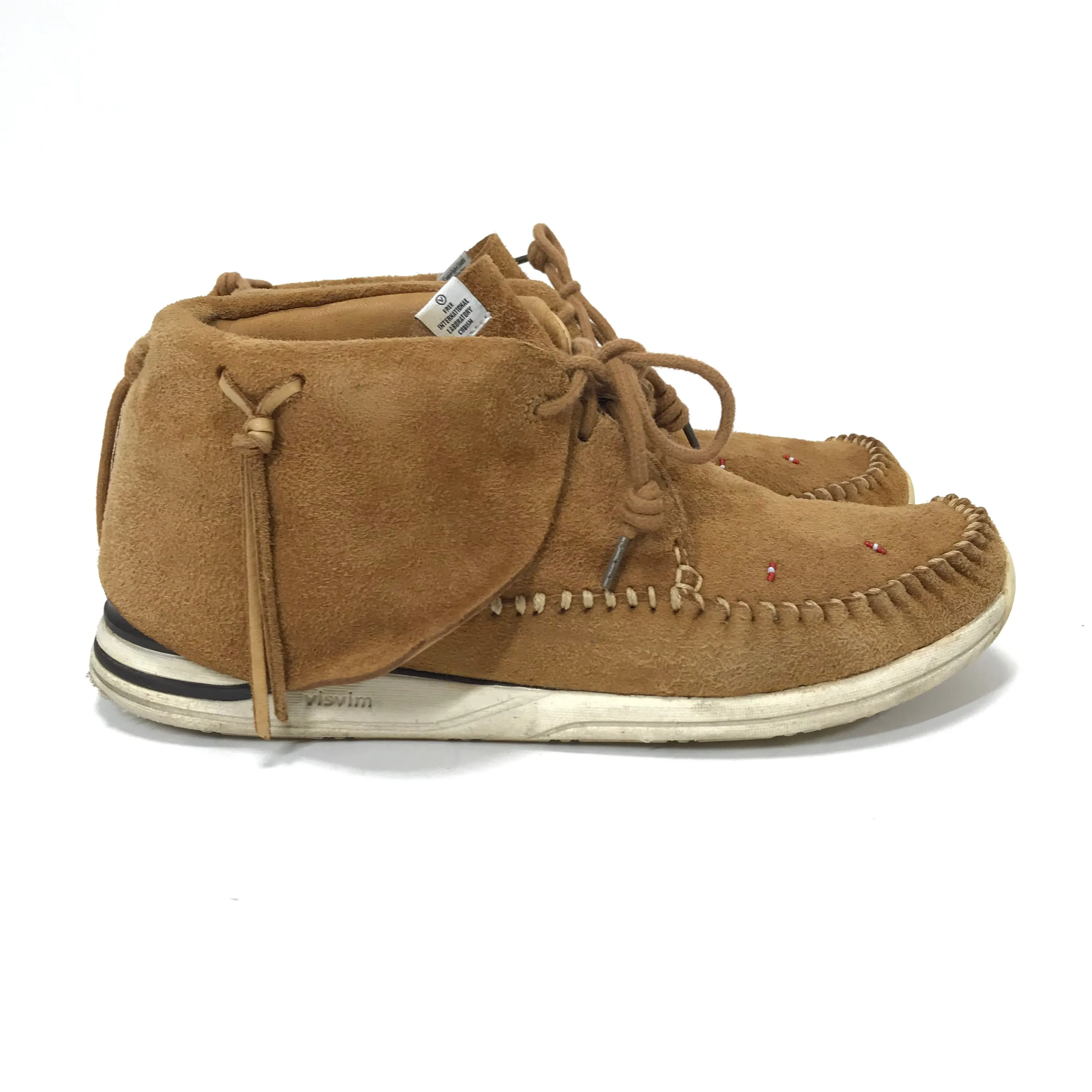 [10] Visvim FBT Lhamo Folk Suede Lt Brown