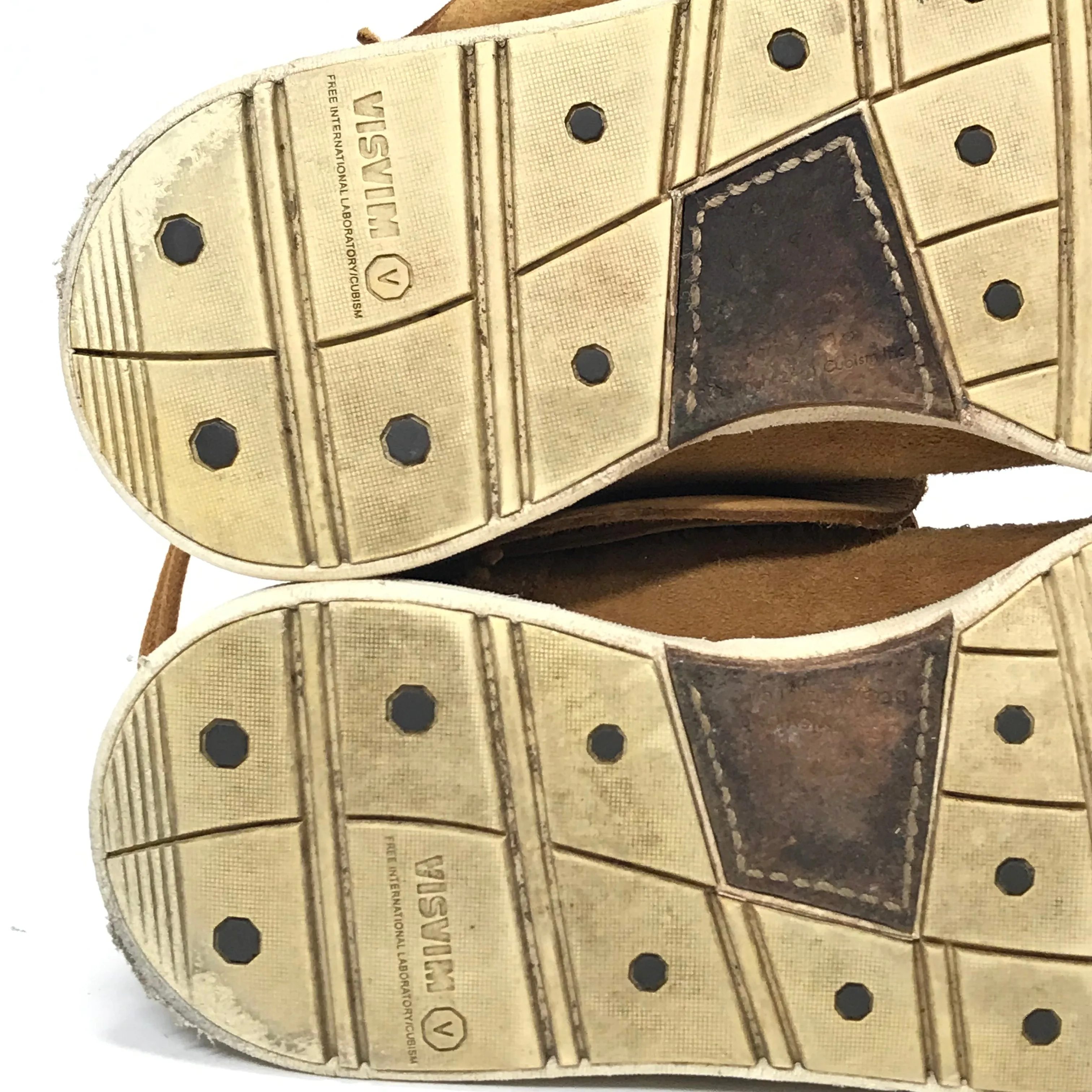 [10] Visvim FBT Lhamo Folk Suede Lt Brown