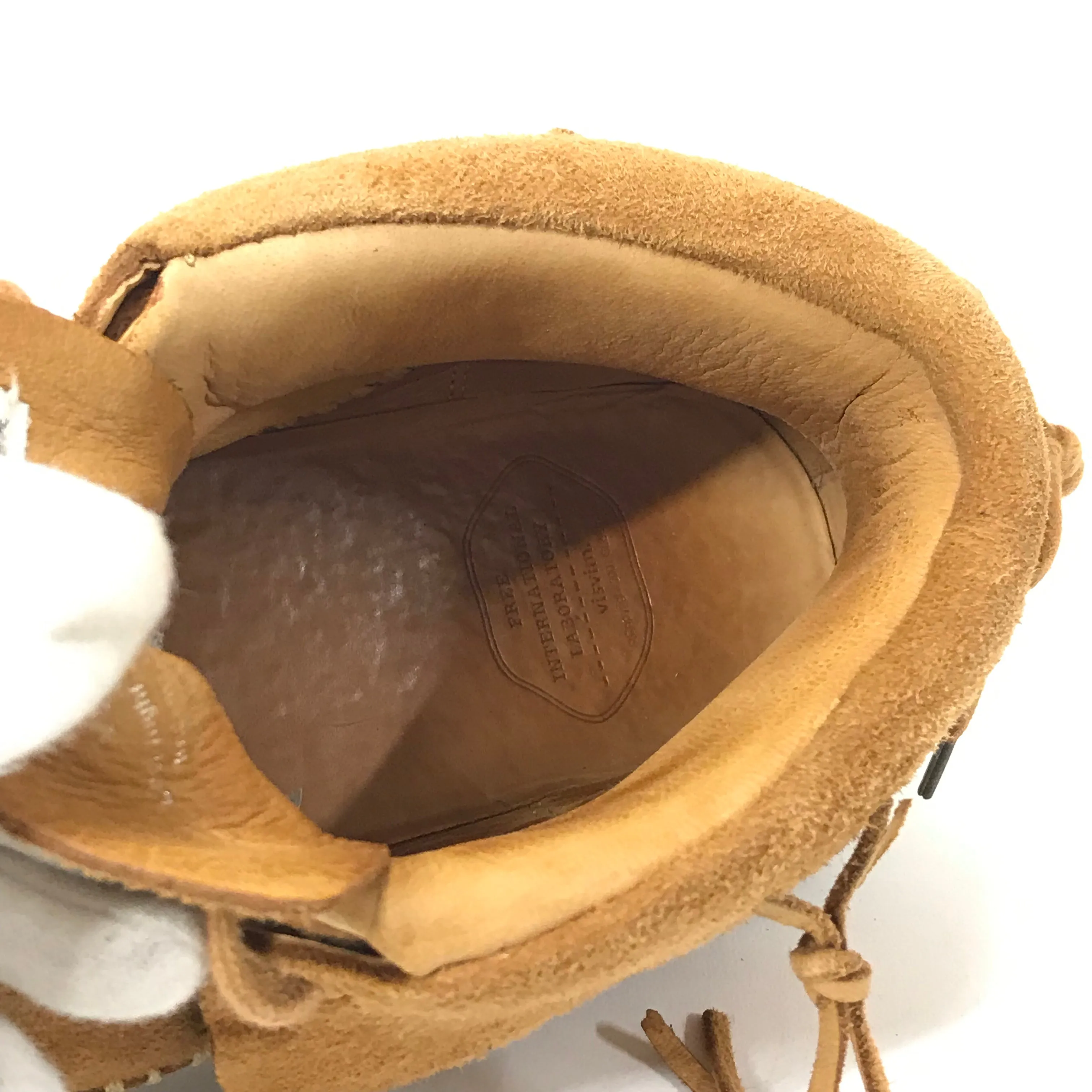 [10] Visvim FBT Lhamo Folk Suede Lt Brown