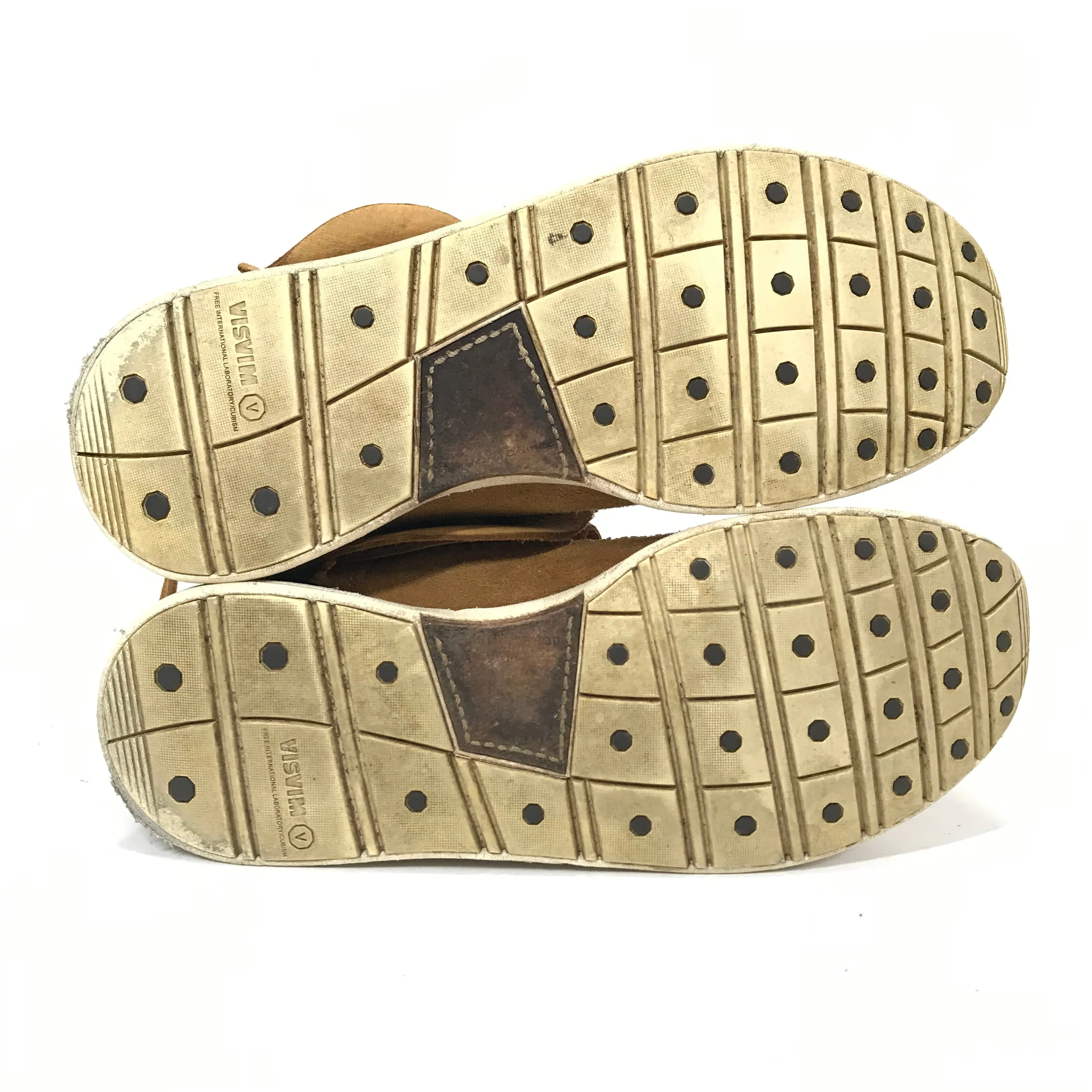 [10] Visvim FBT Lhamo Folk Suede Lt Brown