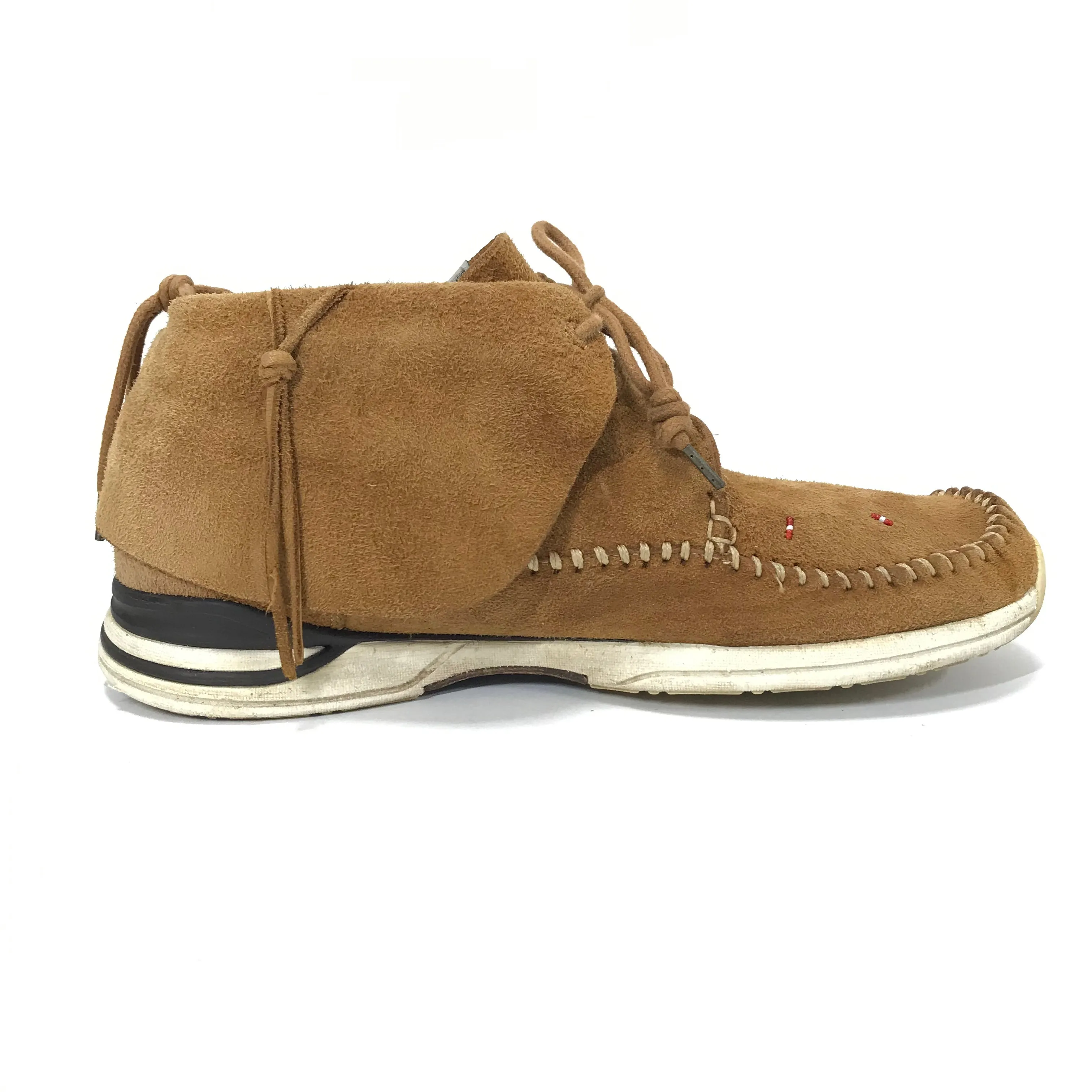 [10] Visvim FBT Lhamo Folk Suede Lt Brown