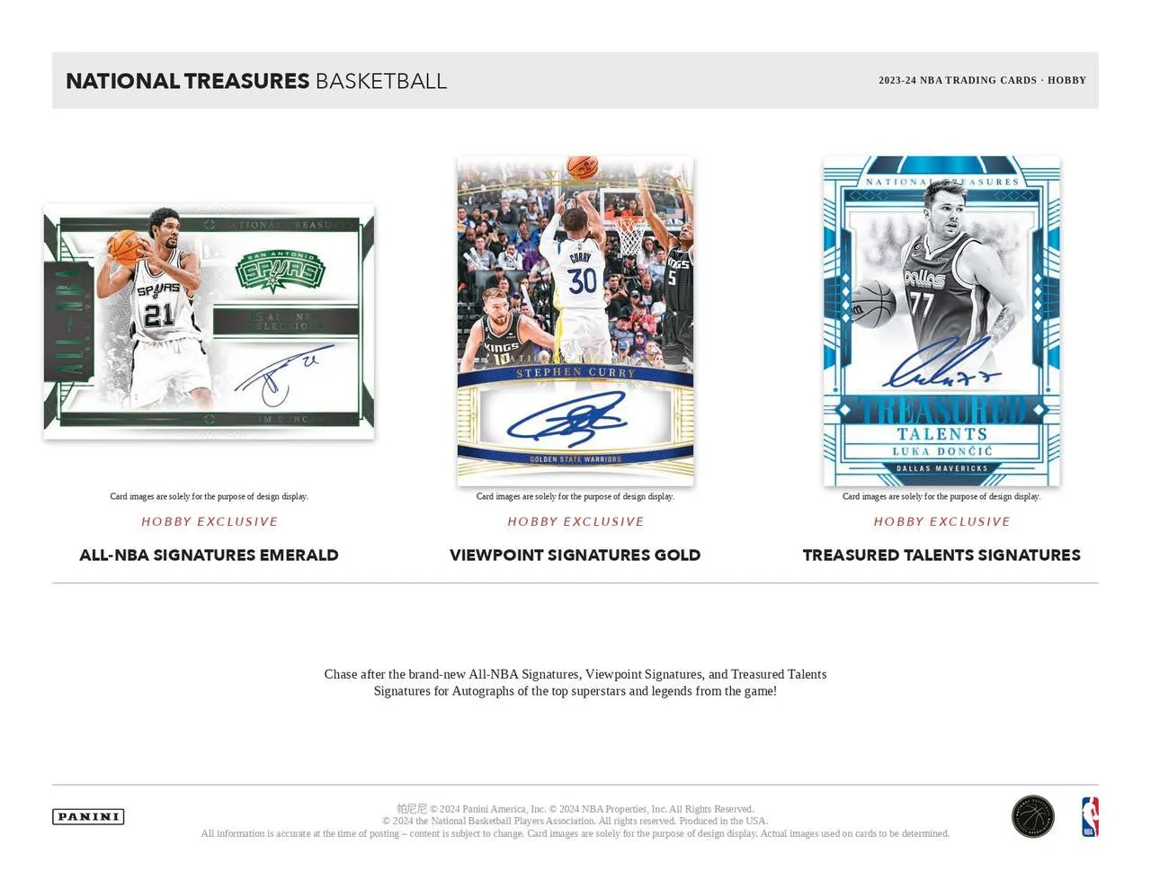 2023/24 Panini National Treasures Basketball Hobby Box