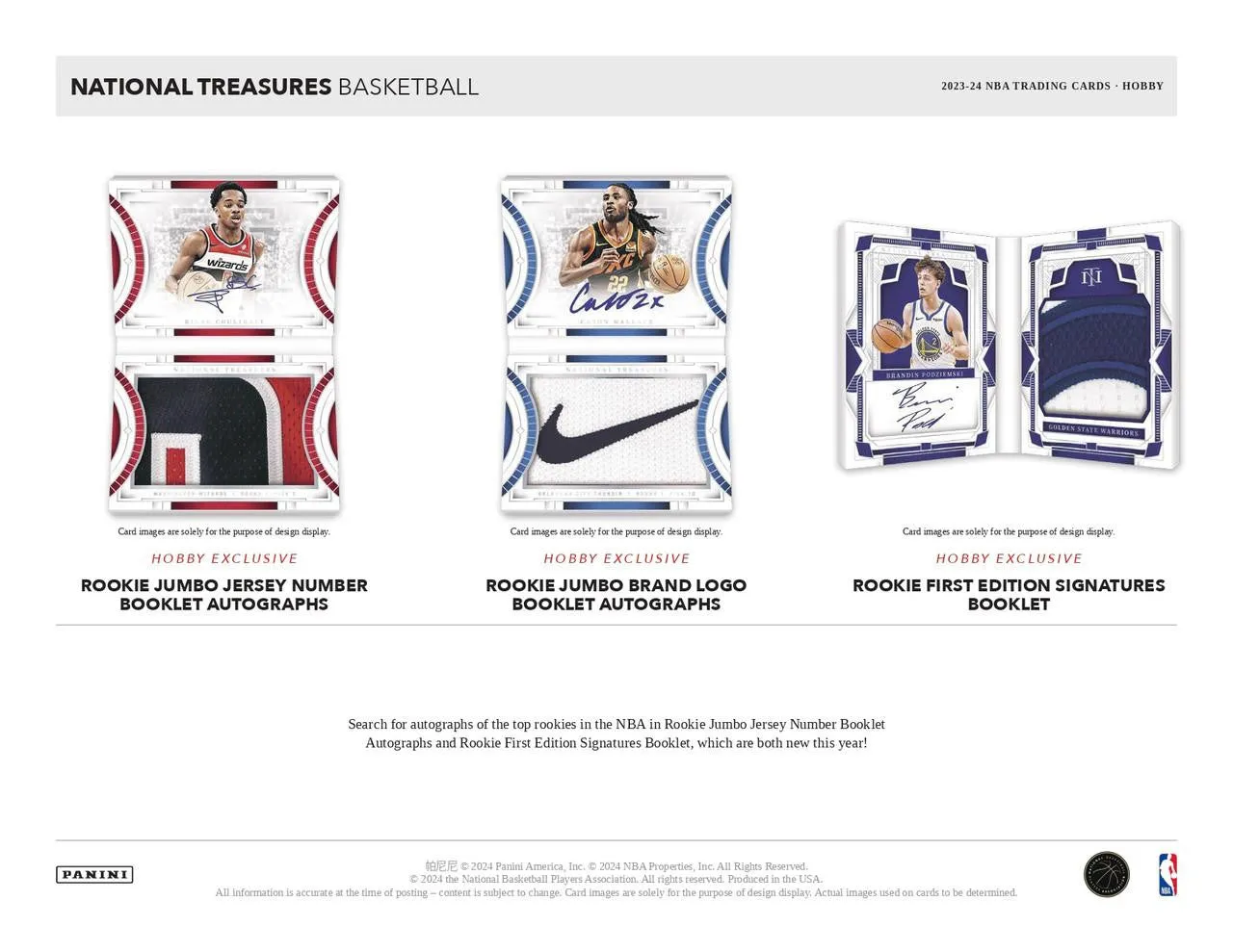 2023/24 Panini National Treasures Basketball Hobby Box