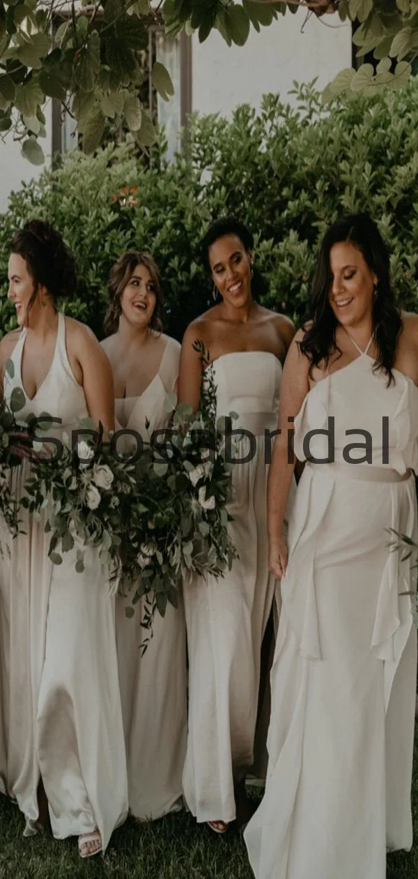 A-line Mismatched Most Popular Beach Long Bridesmaid Dresses WG804