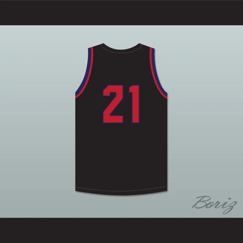 AJ Griffin 21 Archbishop Stepinac High School Crusaders Black Basketball Jersey 1
