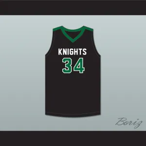 Alex Antetokounmpo 34 Dominican High School Knights Black Basketball Jersey 1