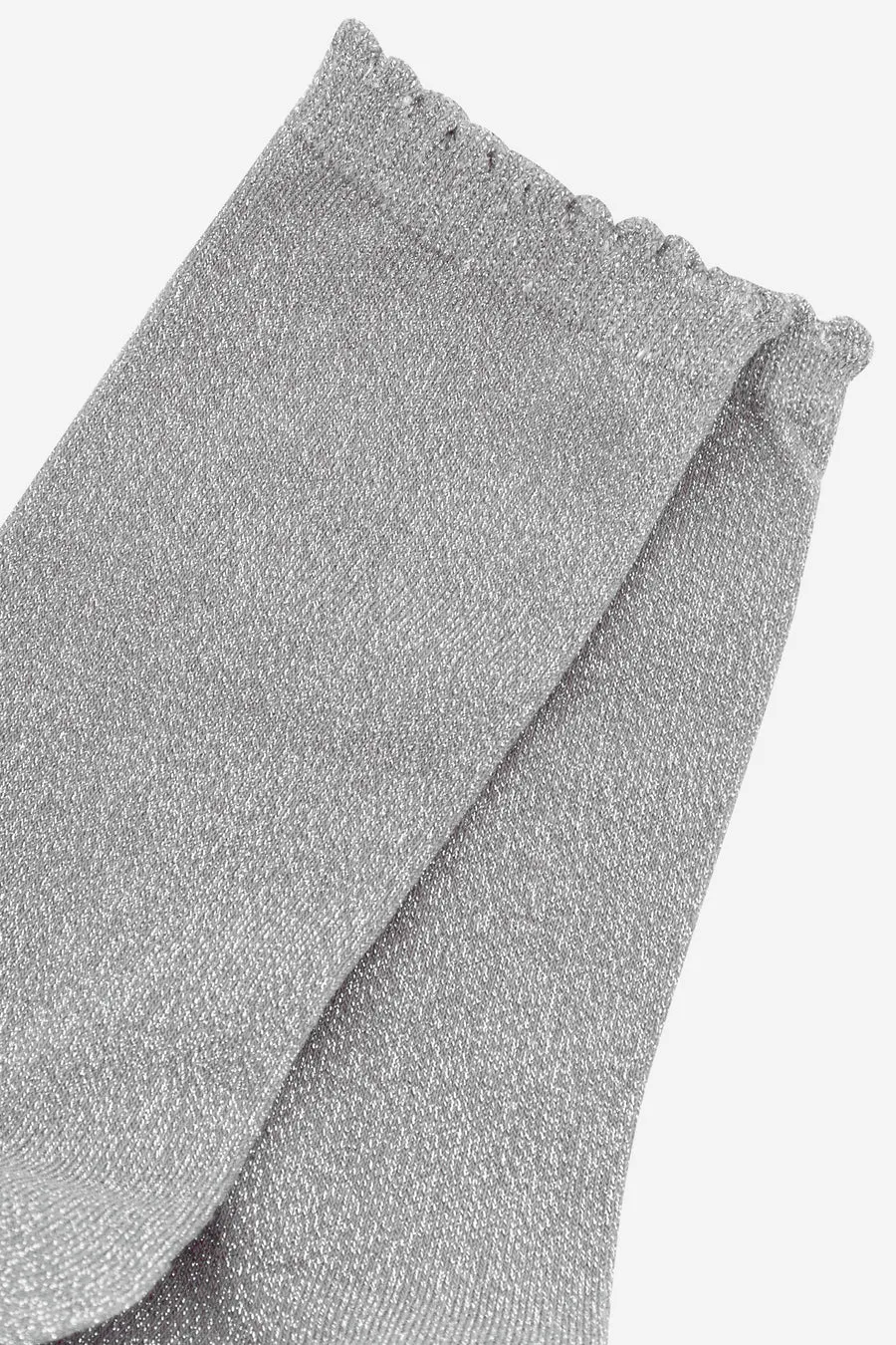 All Over Glitter Socks - Grey