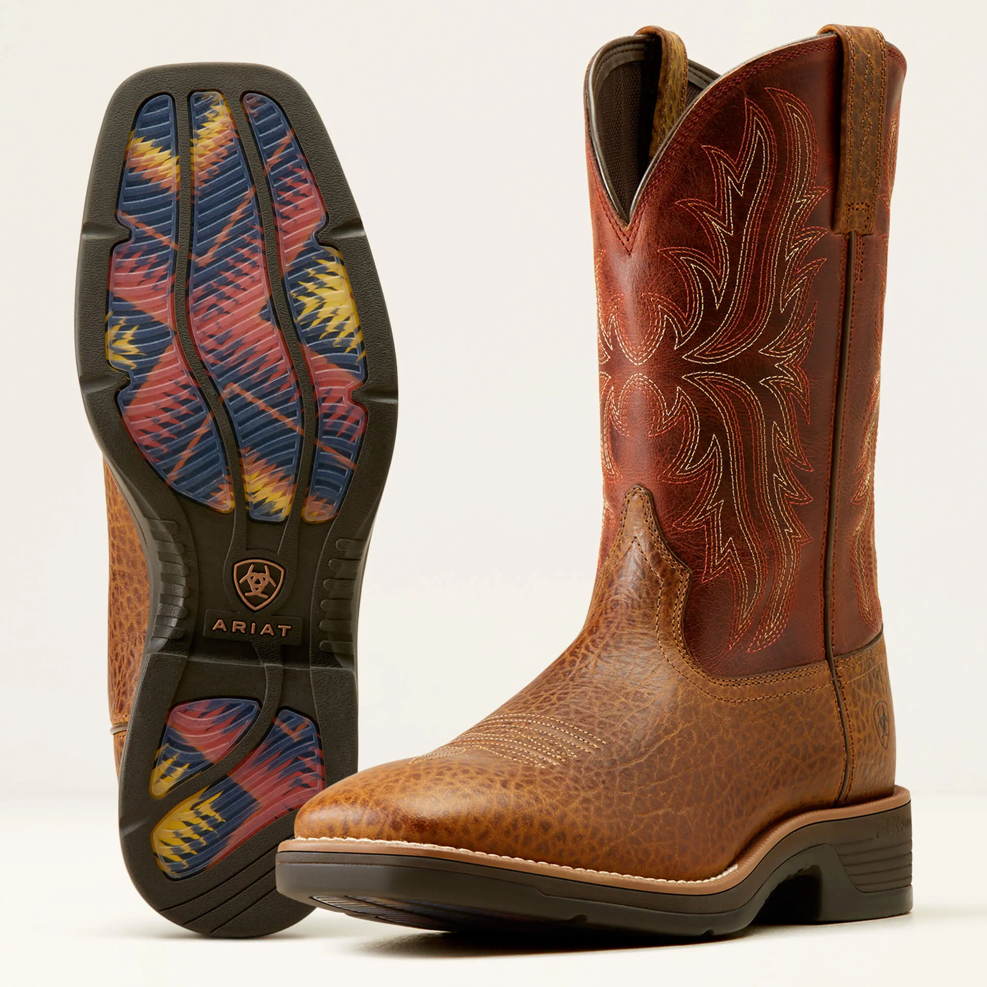 Ariat Men's Ridgeback 11" Square Toe Western Work Boot- Tan- 10050961