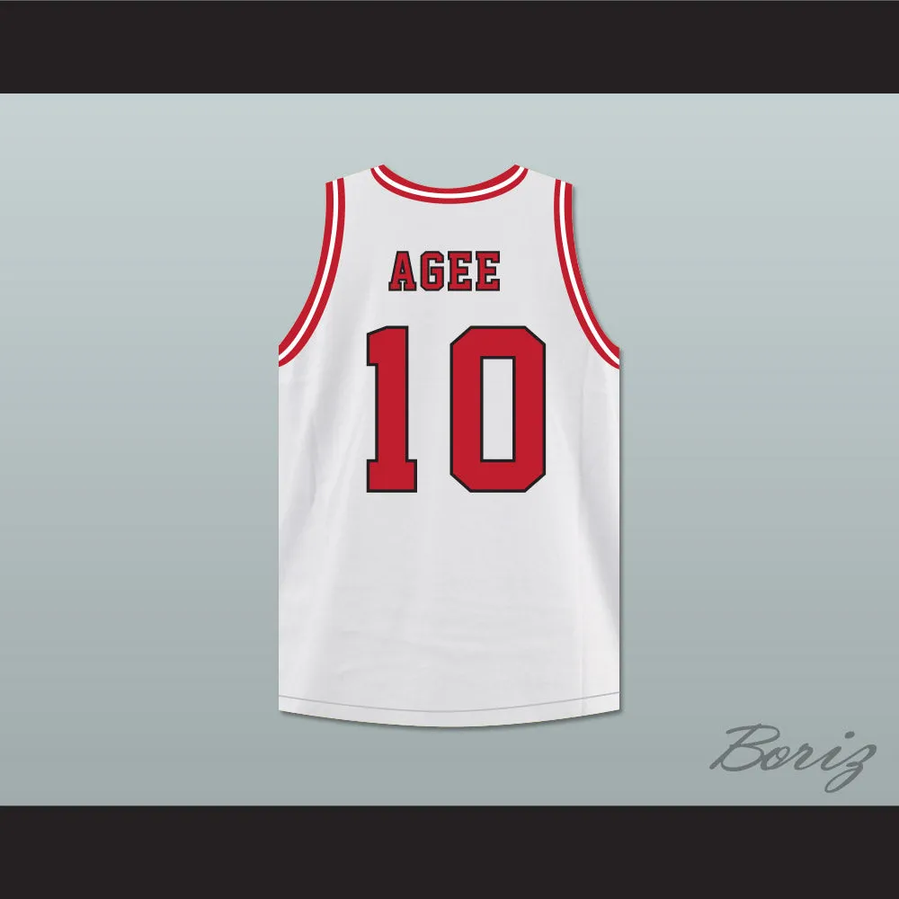 Arthur Agee 10 Chargers High School White Basketball Jersey Hoop Dreams
