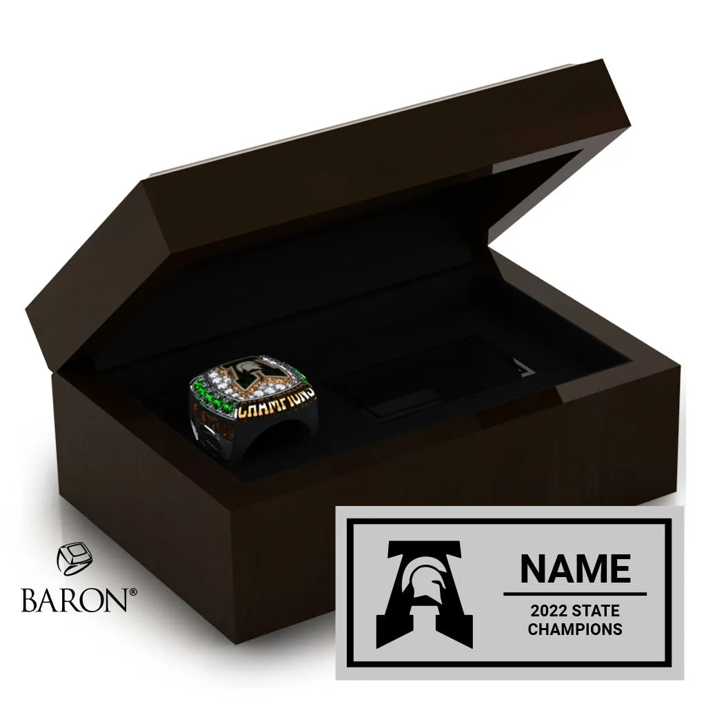Auburn High School Basketball 2022 Fan Ring Box