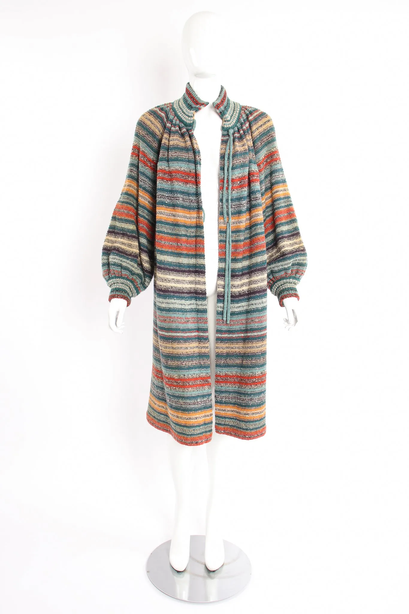 Balloon Sleeve Sweater Duster