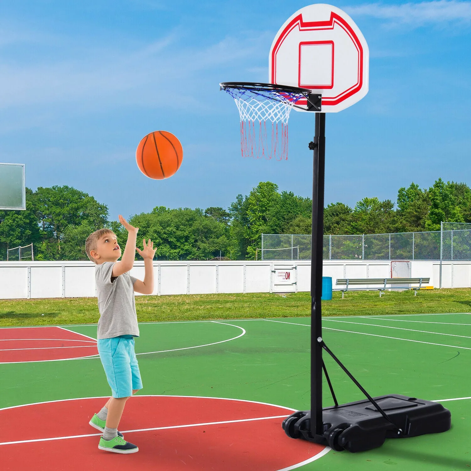 Basketball Set Portable and Height Adjustable