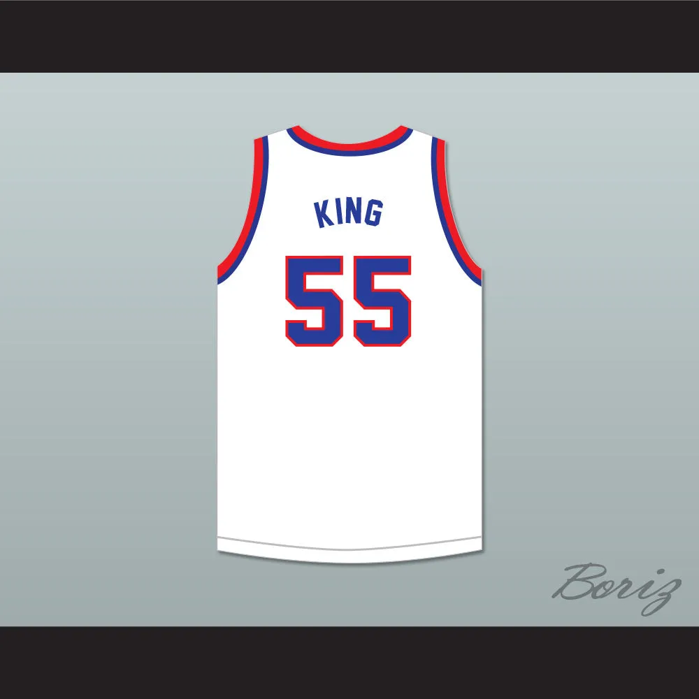 Bernard King 55 Fort Hamilton High School Tigers White Basketball Jersey 2