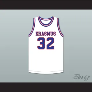 Billy Cunningham 32 Erasmus Hall High School White Basketball Jersey