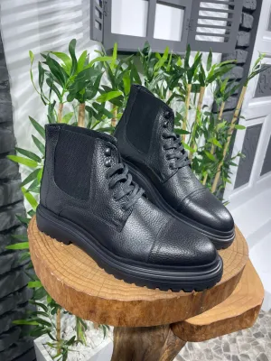 Black Leather Boots