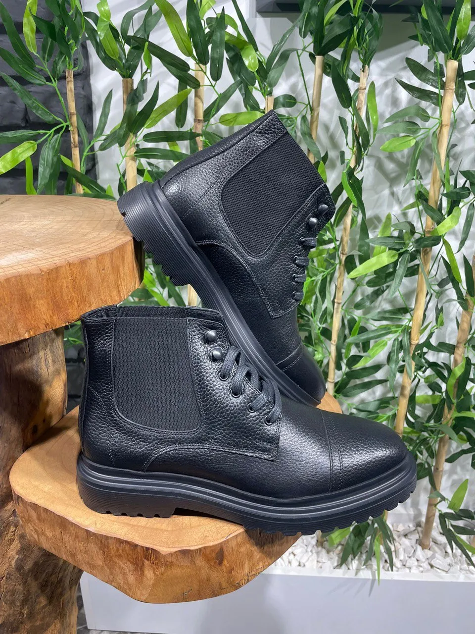 Black Leather Boots