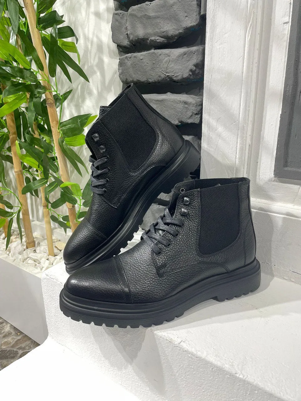 Black Leather Boots