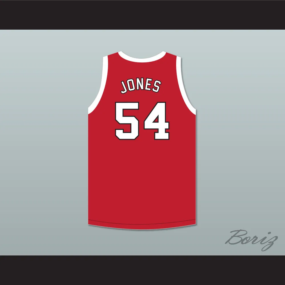Bobby Jones 54 South Mecklenburg High School Sabres Red Basketball Jersey