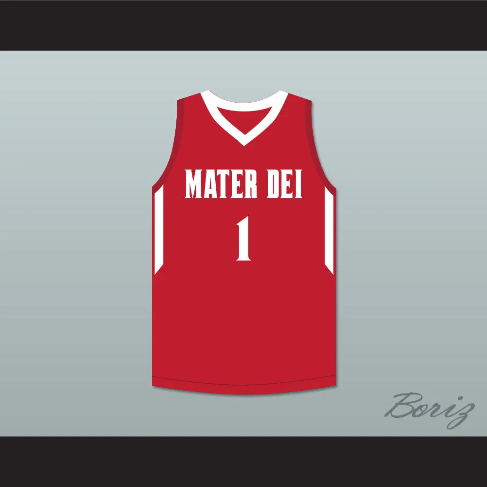 Bol Bol 1 Mater Dei High School Red Basketball Jersey 1