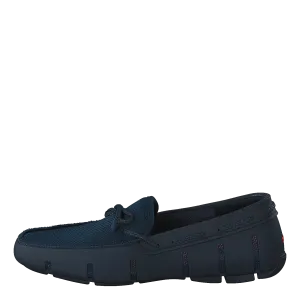 Braided Lace Loafer Navy