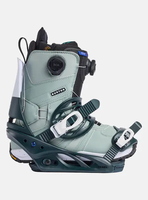 Burton Lexa Snowboard Bindings Womens 2025 Deep Emerald / White