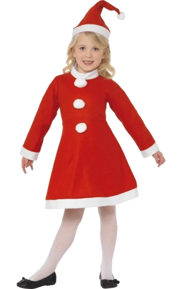 Childrens Santa Girl Costume
