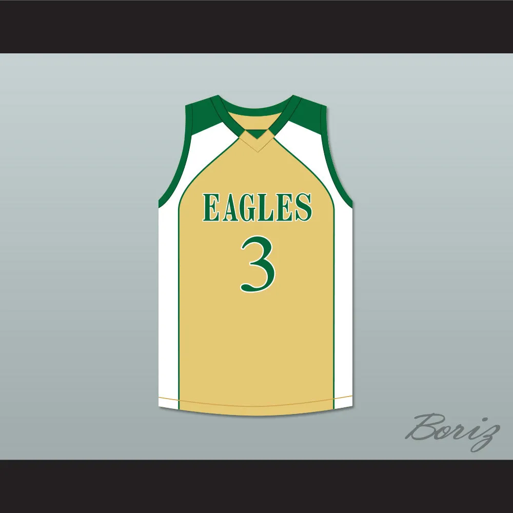 CJ McCollum 3 GlenOak High School Golden Eagles Gold Basketball Jersey 2