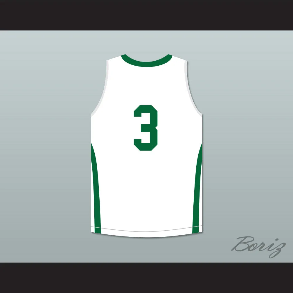CJ McCollum 3 GlenOak High School Golden Eagles White Basketball Jersey
