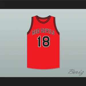 Cliff Hagan 18 Owensboro High School Red Devils Red Basketball Jersey 2