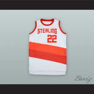 Clyde Drexler 22 Sterling High School Raiders White Alternate Basketball Jersey