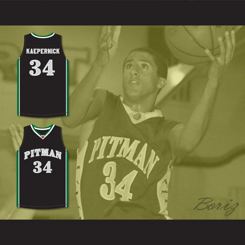 Colin Kaepernick 34 John H. Pitman High School Pride Black Basketball Jersey 2