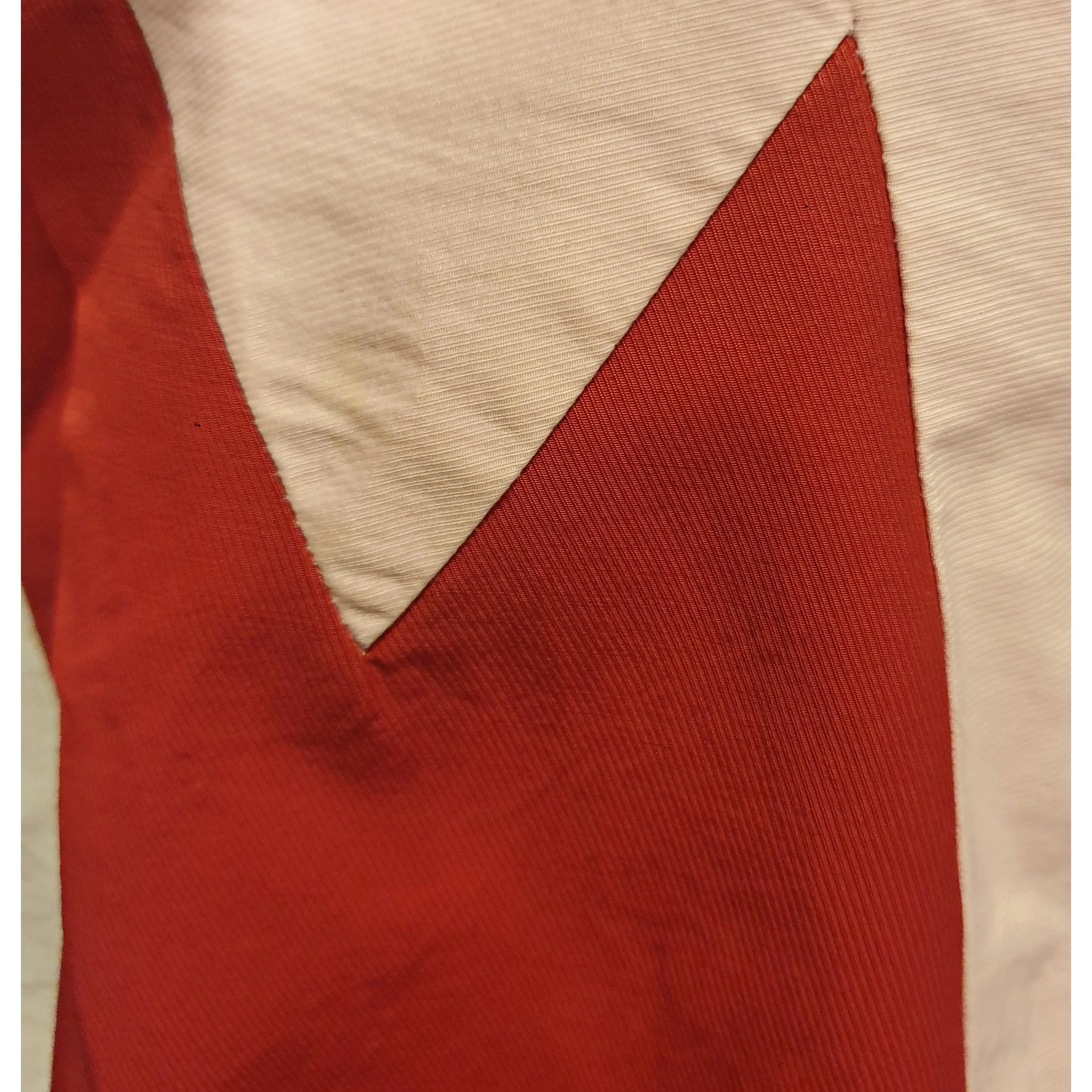 Cue pink, red and white panelled skirt size 8