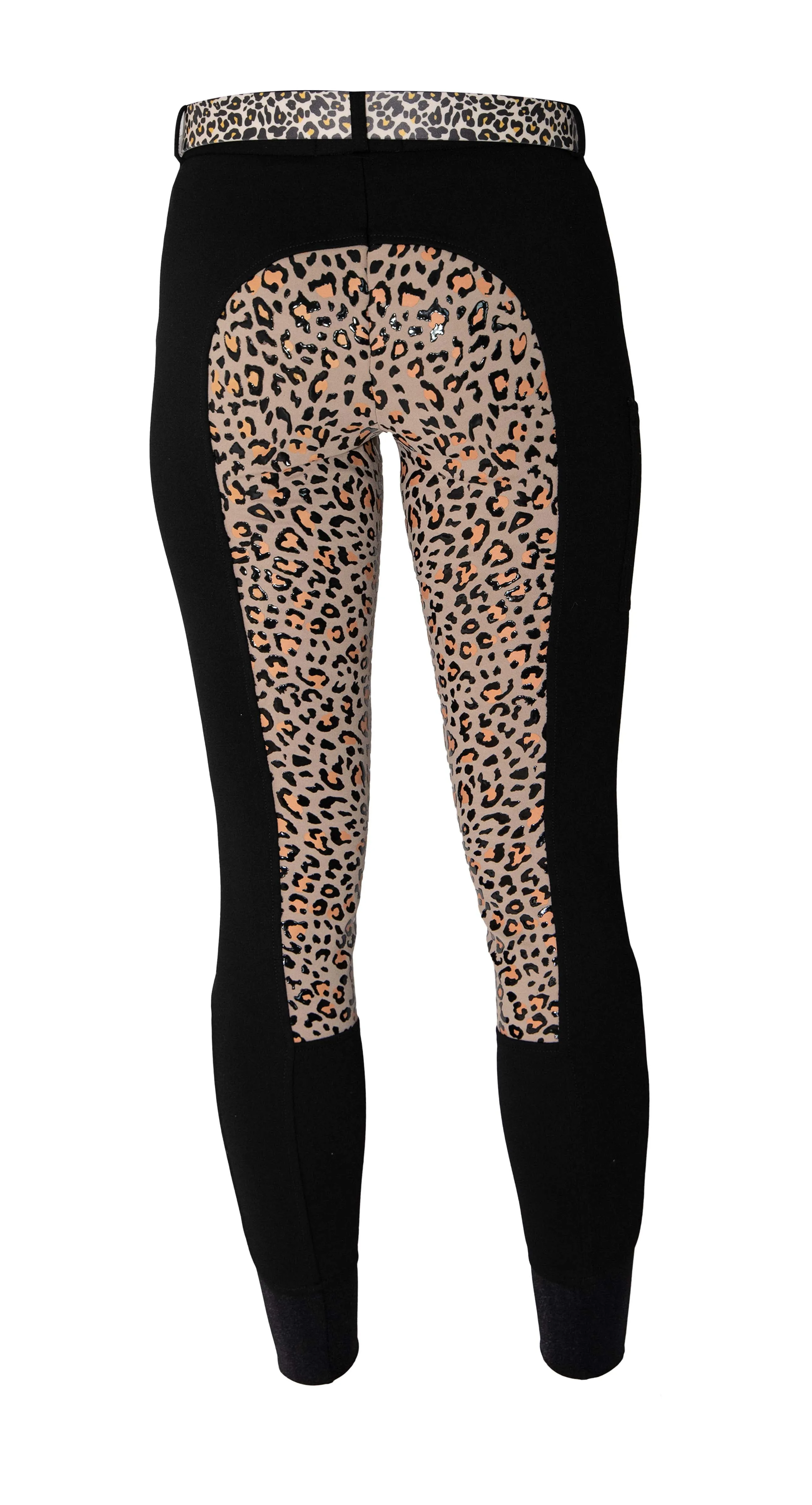 Curvy Mare | High-Waist Breech | Black   Leopard