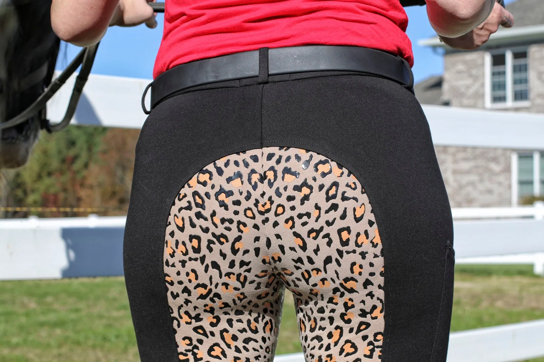 Curvy Mare | High-Waist Breech | Black   Leopard