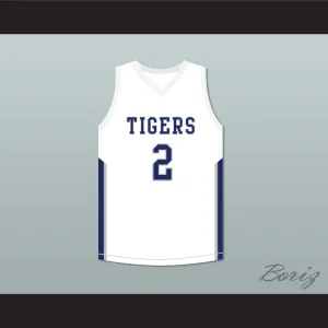 Devin Booker 2 Moss Point High School White Basketball Jersey