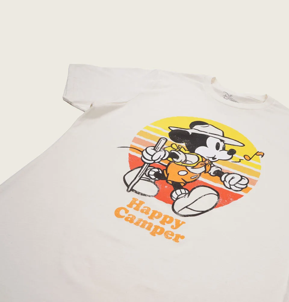 DISNEY MICKEY MOUSE Happy Camper Unisex T-shirt
