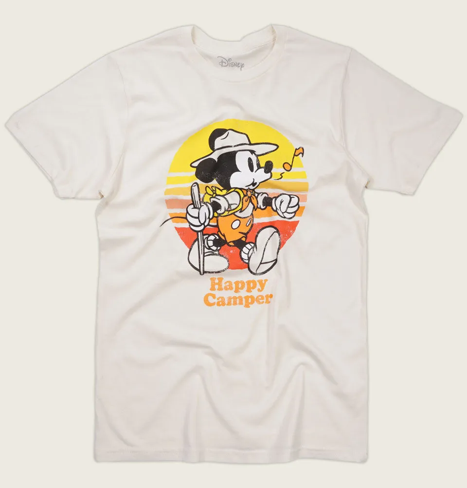 DISNEY MICKEY MOUSE Happy Camper Unisex T-shirt