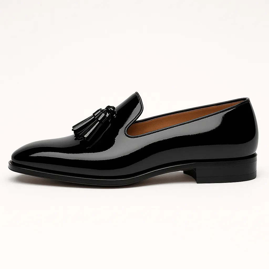 Domoir | Shiny Leather Loafers