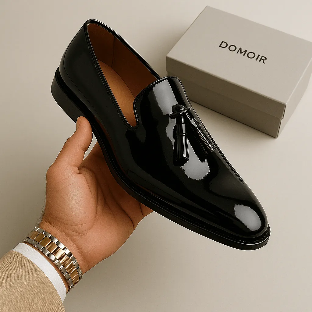 Domoir | Shiny Leather Loafers