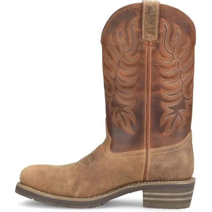 Double H Men's Garza 12" Composite Toe Waterproof Western Work Boot - Brown - DH4159