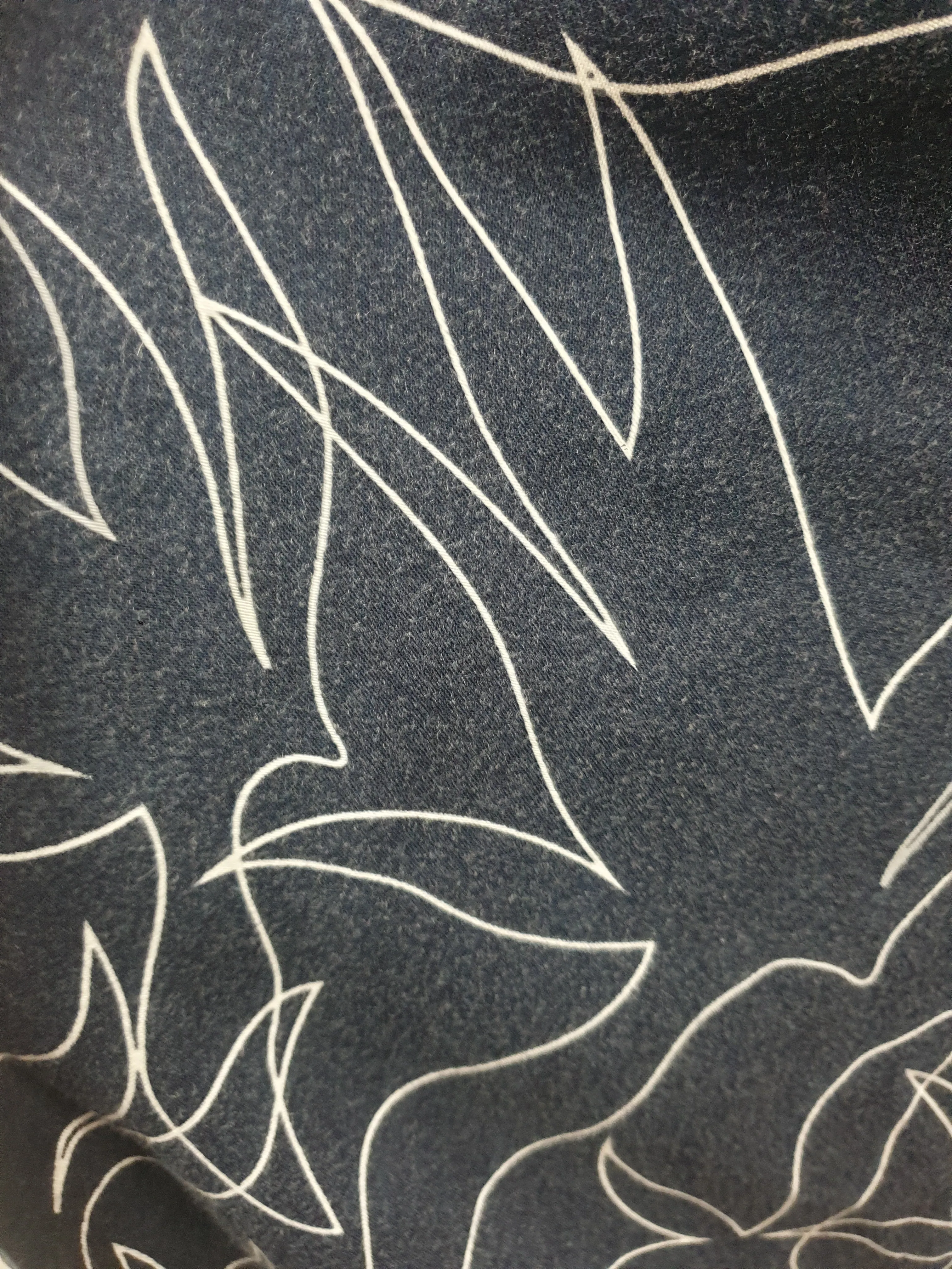 Elm black print wide leg pants size 12 (note: wash fade)