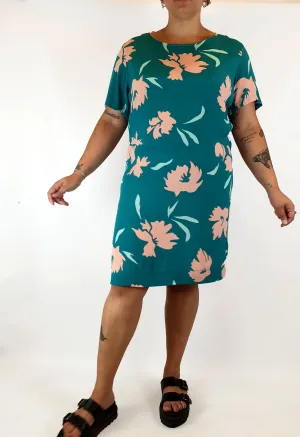 Elm green and pink floral pink dress size 14 (as new with tags)