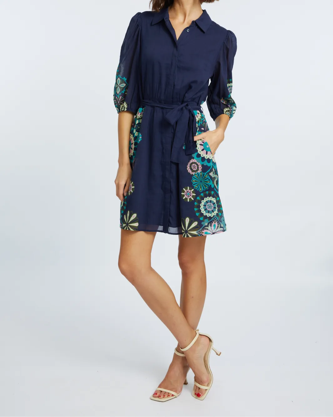 ELOISE DRESS IN GEO BLOOM