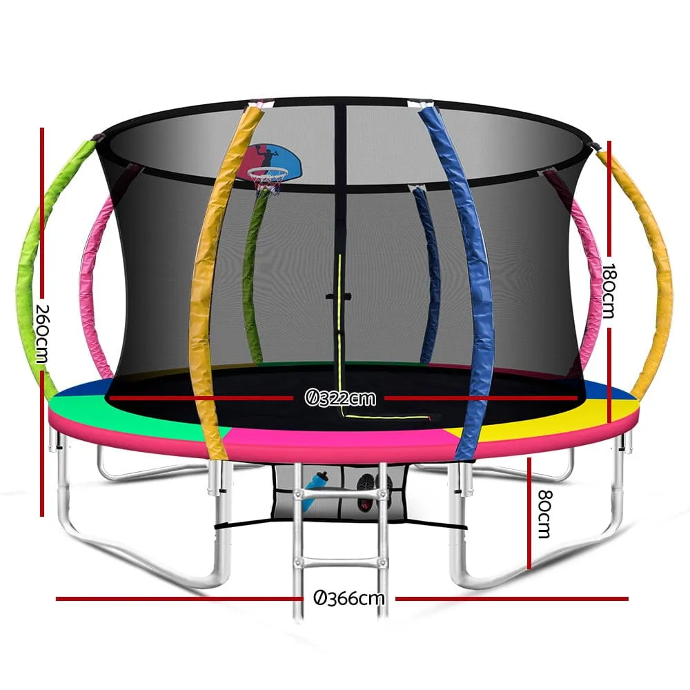 Everfit 12ft Trampoline Rebounder for Kids - ONLINE ONLY