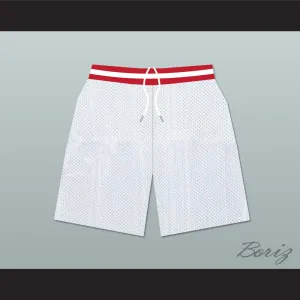 Family Matters Vanderbilt Muskrats High School White Basketball Shorts