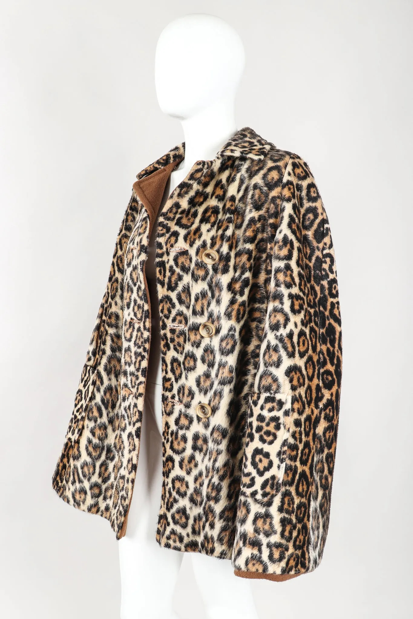 Faux Leopard Reversible Cape
