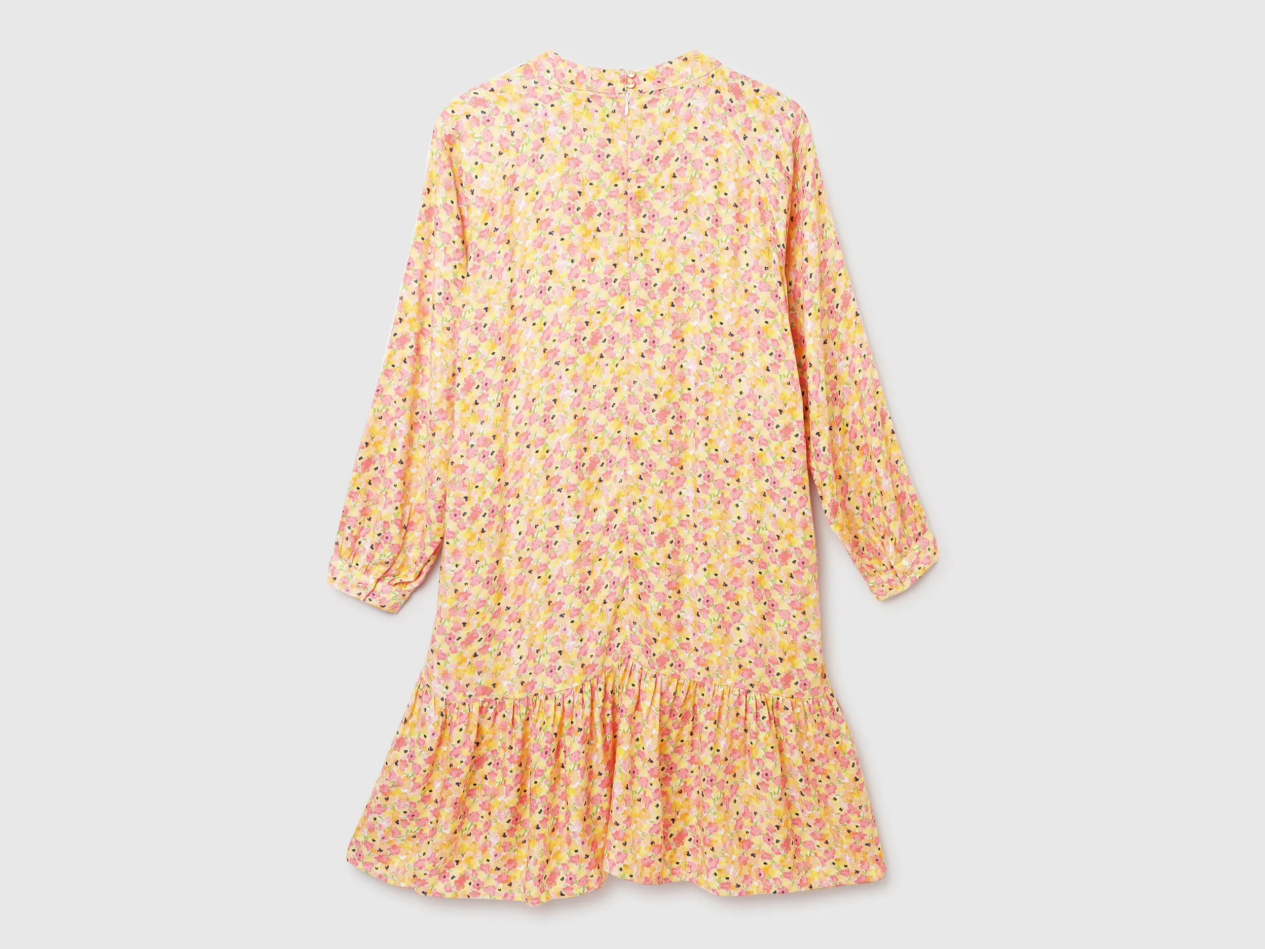 Floral Printed Tiered Mini Dress