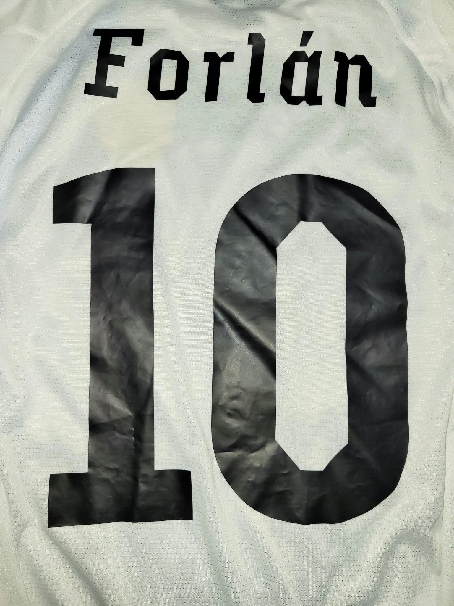 Forlan Uruguay Puma 2010 WORLD CUP Away Soccer Jersey M