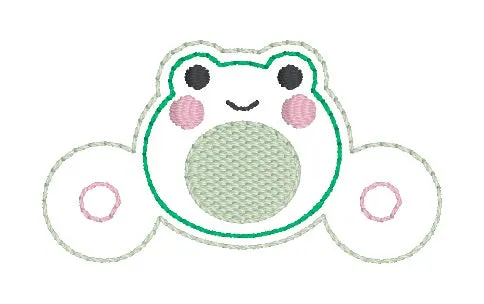 Frog Shoe Charm machine embroidery design (3 versions included) DIGITAL DOWNLOAD