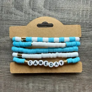 Game Day Friendship Bracelet Set - Light Blue